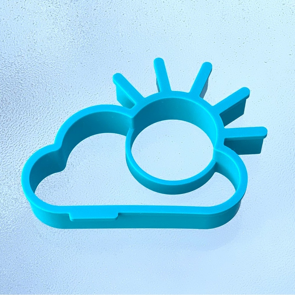 Sun and Cloud Silicone Mold Sunnyside Egg Shaper Cookie Cutter Kitchen Gadget
